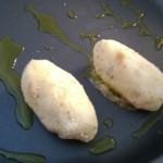 Sieni-peruna -munat pannulla