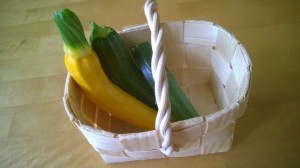 Ensimmäiset kesäkurpitsat.